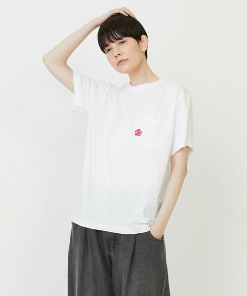 FRAPBOIS(フラボア)の「パークポケT(Tシャツ/カットソー・レディース・チャコールグレー/ホワイト・2/1)」の1枚目の写真