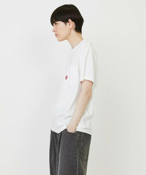 FRAPBOIS(フラボア)の「パークポケT(Tシャツ/カットソー・レディース・チャコールグレー/ホワイト・2/1)」の3枚目の写真