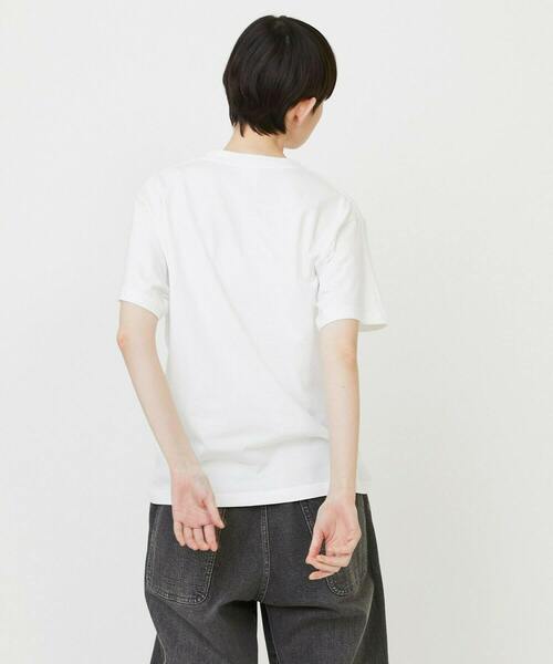 FRAPBOIS(フラボア)の「パークポケT(Tシャツ/カットソー・レディース・チャコールグレー/ホワイト・2/1)」の4枚目の写真