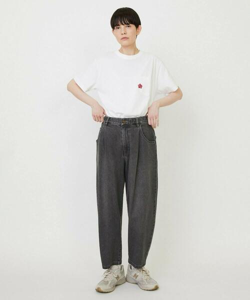 FRAPBOIS(フラボア)の「パークポケT(Tシャツ/カットソー・レディース・チャコールグレー/ホワイト・2/1)」の11枚目の写真