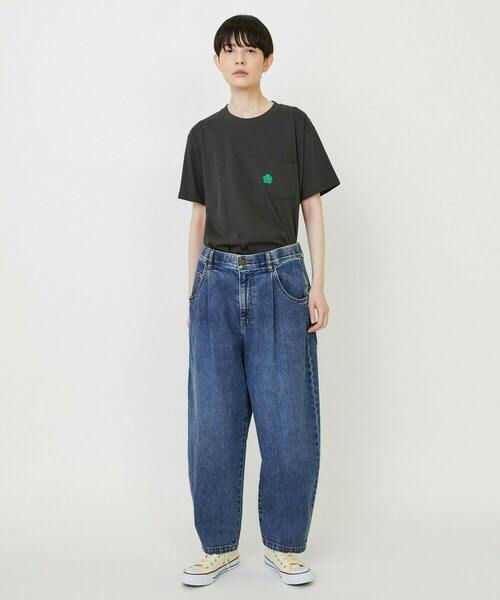 FRAPBOIS(フラボア)の「パークポケT(Tシャツ/カットソー・レディース・チャコールグレー/ホワイト・2/1)」の22枚目の写真