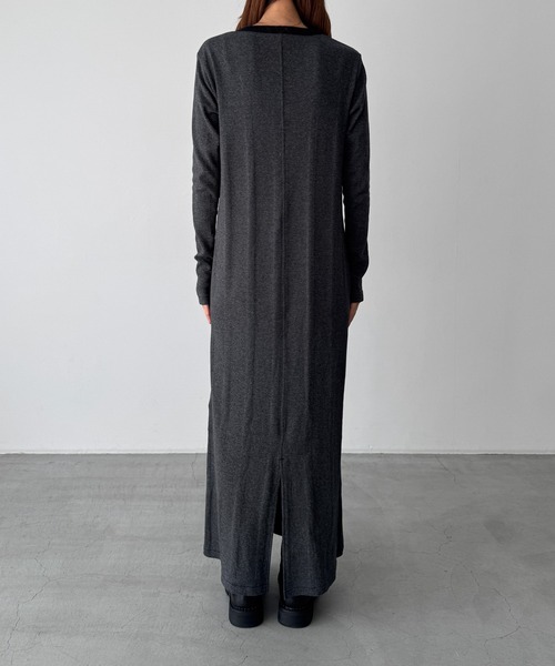 CANAL JEAN（キャナルジーン）の「Miller　パネルリブヘンリーワンピース（ワンピース・レディース・ブラック/グレー系その他・ONE SIZE）」の12枚目の写真