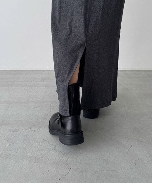 CANAL JEAN（キャナルジーン）の「Miller　パネルリブヘンリーワンピース（ワンピース・レディース・ブラック/グレー系その他・ONE SIZE）」の15枚目の写真