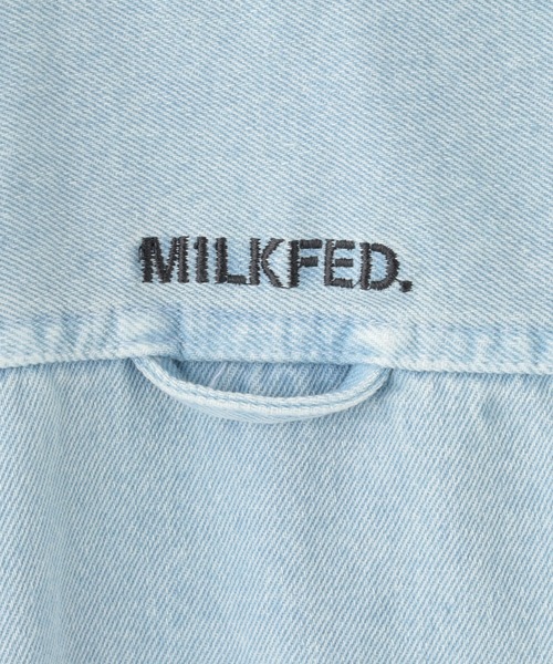 MILKFED.（ミルクフェド）の「WIDE DENIM SHIRT（シャツ/ブラウス・レディース・ブラック/ライトブルー・S/M）」の13枚目の写真