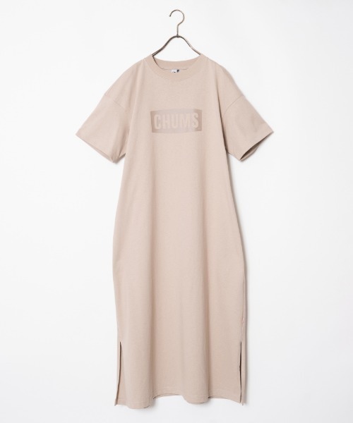 CHUMS（チャムス）の「[CHUMS/チャムス] CHUMSロゴプリント ヘビーウェイトカットソーワンピース（ワンピース・レディース・グレイッシュベージュ/ブラック・L）」の16枚目の写真