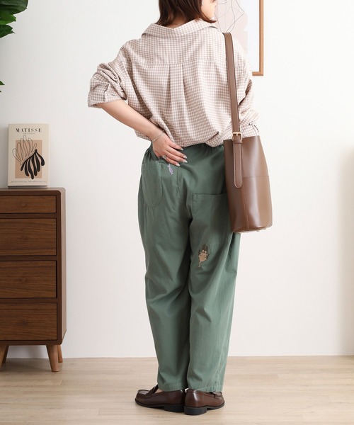 EMAGO ねこ刺繍テーパードパンツ（その他パンツ）｜Emago