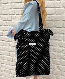 kutir（クティール）の「kutirlune／フリル×ドットショルダーバッグ　トートバッグ（トートバッグ）」