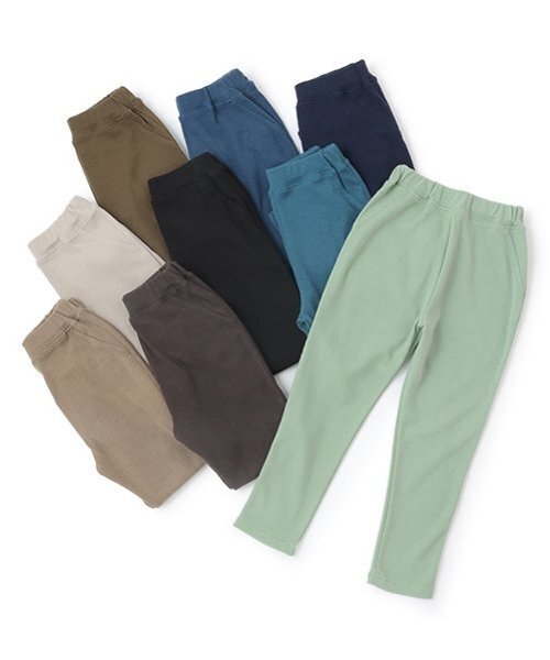 GLAZOS（グラソス）の「【S&H】ワイドカットロングパンツ（その他パンツ・キッズ・ブラック/ライトブルー/ブルー系その他2/ダークグリーン/ライトカーキ/ライトグレー/ネイビー/ベージュ/チャコール・100cm/130cm/120cm/110cm）」の15枚目の写真