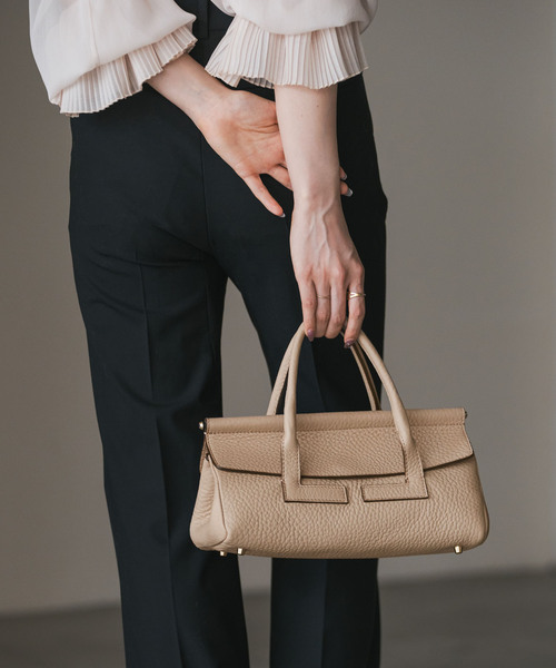 LORISTELLA（ロリステッラ）の「LORISTELLA/ロリステッラ レザーミディアムボストンバッグ（ボストンバッグ・レディース・ブラック/ベージュ・FREE）」の2枚目の写真