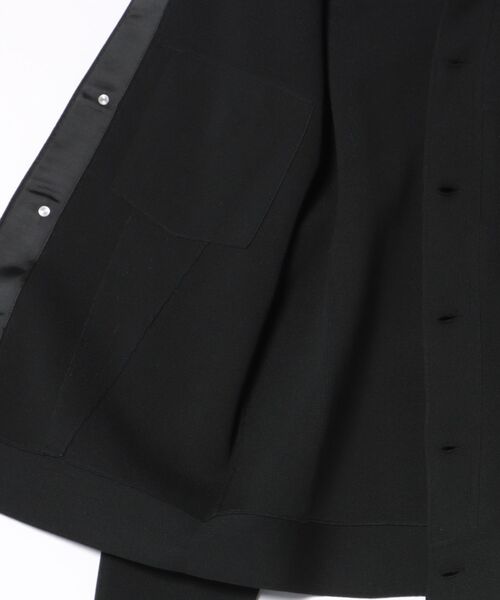 MEN'S BIGI（メンズビギ）の「デニムジャケット風ミラノリブニットアウター＜マシンウォッシャブル＞（ブルゾン・メンズ・ネイビー/ブラック/ブラウン系その他・04/03/01/02）」の7枚目の写真