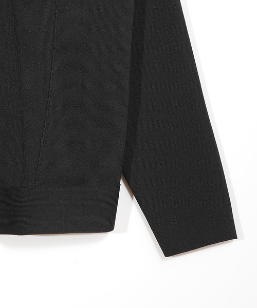 MEN'S BIGI（メンズビギ）の「デニムジャケット風ミラノリブニットアウター＜マシンウォッシャブル＞（ブルゾン・メンズ・ネイビー/ブラック/ブラウン系その他・04/03/01/02）」の12枚目の写真