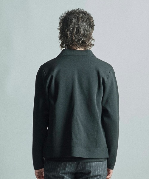 MEN'S BIGI（メンズビギ）の「デニムジャケット風ミラノリブニットアウター＜マシンウォッシャブル＞（ブルゾン・メンズ・ネイビー/ブラック/ブラウン系その他・04/03/01/02）」の18枚目の写真