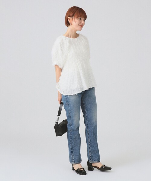 Ray BEAMS(レイビームス)の「フリンジ バルーンスリーブ ブラウス(シャツ/ブラウス・レディース・ホワイト/ミント/ブラック・ONE SIZE)」の17枚目の写真