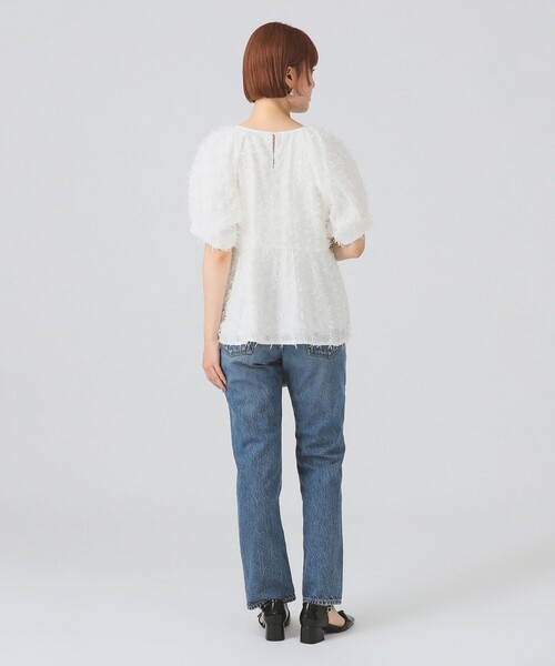 Ray BEAMS(レイビームス)の「フリンジ バルーンスリーブ ブラウス(シャツ/ブラウス・レディース・ホワイト/ミント/ブラック・ONE SIZE)」の18枚目の写真