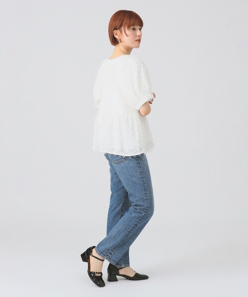 Ray BEAMS(レイビームス)の「フリンジ バルーンスリーブ ブラウス(シャツ/ブラウス・レディース・ホワイト/ミント/ブラック・ONE SIZE)」の19枚目の写真