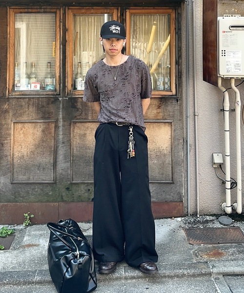 MandO(エムオー)(エムオー)の「【MandO】ダメージ加工Tシャツ(Tシャツ/カットソー・メンズ・ブラウン/オフホワイト/ブラック/チャコール・LARGE/MEDIUM)」の4枚目の写真