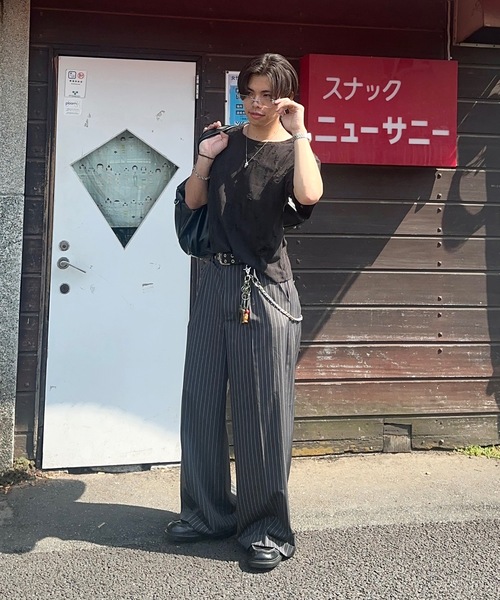 MandO(エムオー)(エムオー)の「【MandO】ダメージ加工Tシャツ(Tシャツ/カットソー・メンズ・ブラウン/オフホワイト/ブラック/チャコール・LARGE/MEDIUM)」の20枚目の写真