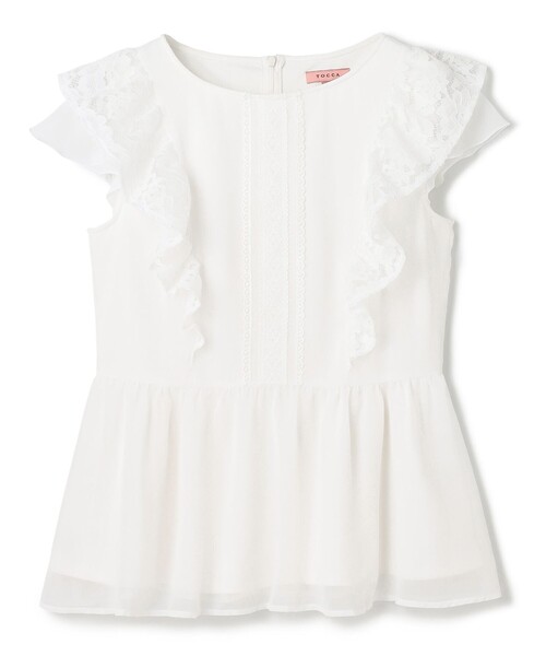tシャツ DANCING LACE TOPS  トップス レディース DANCING LACE TOPS トップス（Tシャツ/カットソー）｜TOCCA