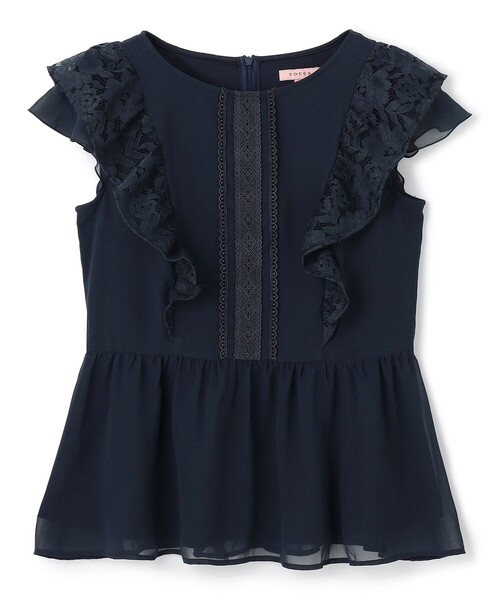 TOCCA（トッカ）の「DANCING LACE TOPS  トップス（Tシャツ/カットソー・レディース・ネイビー系/アイボリー系・SMALL/MEDIUM）」の12枚目の写真