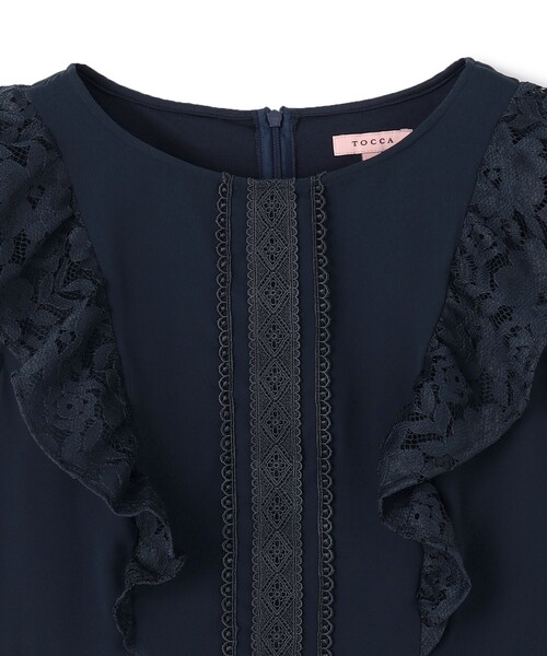 tシャツ DANCING LACE TOPS  トップス レディース DANCING LACE TOPS トップス（Tシャツ/カットソー）｜TOCCA