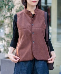 フリース」に該当するベスト（ブラウン/茶色系）ファッション通販