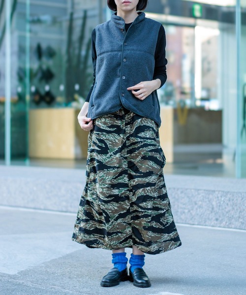 D.M.G.（ドミンゴ）の「[D.M.G / ディーエムジー] 両面起毛フリース ベスト（ベスト・レディース・ブラウン/ブルー/チャコールグレー・3/2）」の21枚目の写真