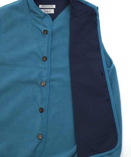 D.M.G.（ドミンゴ）の「[D.M.G / ディーエムジー] 両面起毛フリース ベスト（ベスト・レディース・ブラウン/ブルー/チャコールグレー・3/2）」の8枚目の写真