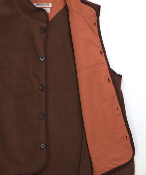 D.M.G.（ドミンゴ）の「[D.M.G / ディーエムジー] 両面起毛フリース ベスト（ベスト・レディース・ブラウン/ブルー/チャコールグレー・3/2）」の17枚目の写真