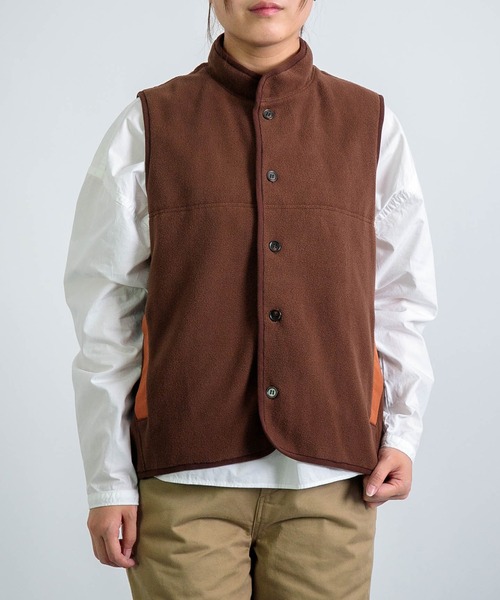 D.M.G / ディーエムジー] 両面起毛フリース ベスト | Domingo