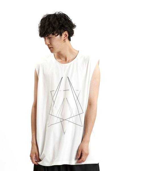 新品未使用　OMMO ホワイト アシンメトリックタンクトップ オフホワイト タンクトップ size M ホワイト メンズ OFFWHITE
