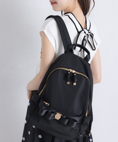 トッコクローゼット tocco closet 配色リボン付きワーク&マザー