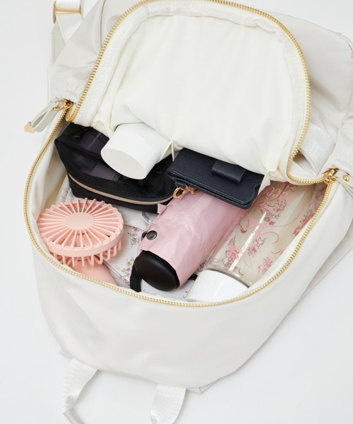 tocco closet(トッコ クローゼット)の「金具リボンミニリュック(~11インチタブレット対応)(バックパック/リュック・レディース・ブラック/ベージュ/ネイビー・FREE)」の12枚目の写真