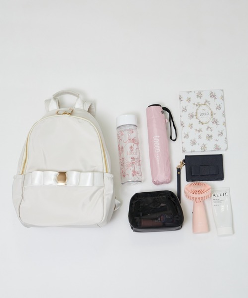 tocco closet(トッコ クローゼット)の「金具リボンミニリュック(~11インチタブレット対応)(バックパック/リュック・レディース・ブラック/ベージュ/ネイビー・FREE)」の13枚目の写真