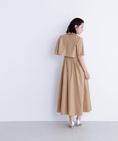 NATURAL BEAUTY BASIC（ナチュラルビューティーベーシック）の「◇ショートジャケット＆ジャンスカ（ワンピース・レディース・ベージュ/ネイビー・MEDIUM/P/S）」の8枚目の写真