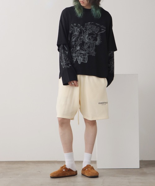 FOG ESSENTIALS(エフオージーエッセンシャルズ)の「FOG ESSENTIALS/エッセンシャルズ RLCT SWEAT SHORTS スウェットショーツ(スウェットパンツ・メンズ・ブラック/タン/セージグリーン/クリーム・XL/L)」の21枚目の写真