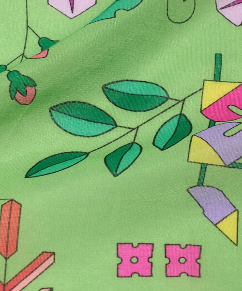 Kinloch（キンロック）の「＜Dieffe Kinloch＞C/SI トライアングル スカーフ（バンダナ/スカーフ・レディース・クリーム/ライトブルー/ライム/ネイビー・FREE）」の7枚目の写真