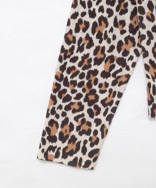 Rie Miller(リエミラー)の「《手洗い可能》ヒョウ柄クルーネックカーディガン(カーディガン/ボレロ・レディース・ベージュ系その他3/ブラック系その他3・38)」の18枚目の写真