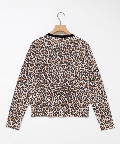 Rie Miller(リエミラー)の「《手洗い可能》ヒョウ柄クルーネックカーディガン(カーディガン/ボレロ・レディース・ベージュ系その他3/ブラック系その他3・38)」の20枚目の写真