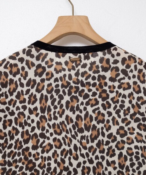 Rie Miller(リエミラー)の「《手洗い可能》ヒョウ柄クルーネックカーディガン(カーディガン/ボレロ・レディース・ベージュ系その他3/ブラック系その他3・38)」の21枚目の写真