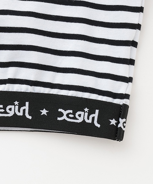 X-girl Stages(エックスガールステージス)の「スタークラッキングショートタンクトップ(タンクトップ・キッズ・ブラック/カラフル・120cm/90cm/100cm/110cm/130cm/140cm)」の7枚目の写真