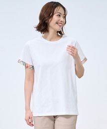 Arnold Palmer | パーマーチェック トリムスリーブ Tシャツ(Tシャツ/カットソー)