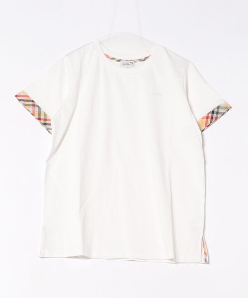 Arnold Palmer（アーノルドパーマー）の「パーマーチェック トリムスリーブ Tシャツ（Tシャツ/カットソー・レディース・ライラック/ホワイト/ネイビー・L/S/M）」の22枚目の写真