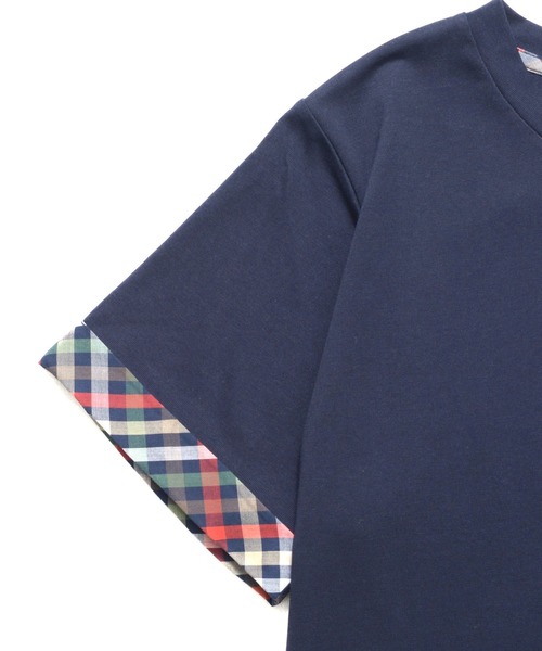 Arnold Palmer（アーノルドパーマー）の「パーマーチェック トリムスリーブ Tシャツ（Tシャツ/カットソー・レディース・ライラック/ホワイト/ネイビー・L/S/M）」の17枚目の写真