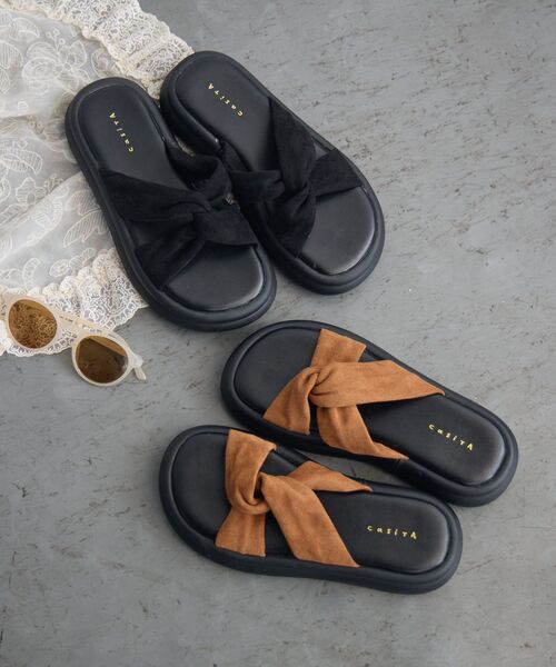 RETRO GIRL(レトロガール)の「アソートサンダル(サンダル・レディース・ブラック系その他/キャメル/オフホワイト/ブラック・LARGE/MEDIUM)」の17枚目の写真