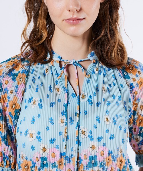 DOUBLE STANDARD CLOTHING（ダブルスタンダードクロージング）の「フラワーシフォンパネルボーダーブラウス（シャツ/ブラウス・レディース・カラフル・36/38）」の11枚目の写真