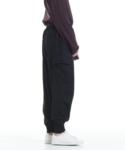 Y-3 RAYON TWILL CUFFED PANTS（カーゴパンツ）｜Y-3