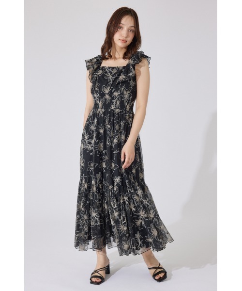 AKB48 平田侑希さん着用】エンブロイダリーチュールフレアスリーブ