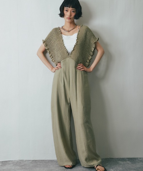 サロペット・オーバーオール・オールインワン aere U-neck one-piece サロペット・オーバーオール・オールインワン aere U-neck one