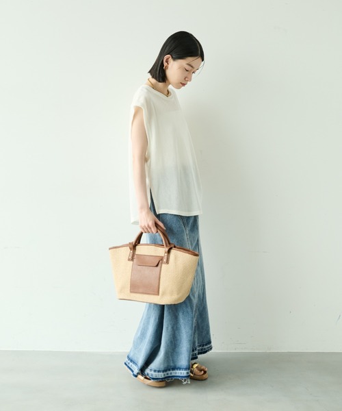 Shelly island（シェリーアイランド）の「デニムフレアロングスカート（デニムスカート・レディース・ブルー・M）」の3枚目の写真