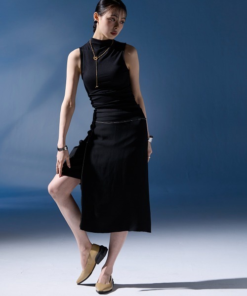 nissen（ニッセン）の「【ゆったり幅広】ACQUA PALETTE（アクアパレット）スクエアトゥパンプス（ワイズ４E）（パンプス・レディース・シルバー/グレイッシュベージュ/ブラック・LL/L/M/3L）」の10枚目の写真